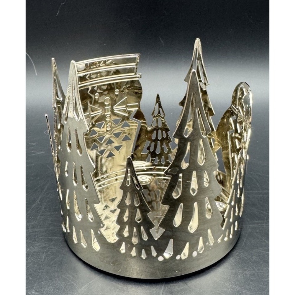 YANKEE CANDLE JACKSON FROST & PARTY PENGUIN METAL Christmas CANDLE JAR HOLDER - Picture 4 of 7